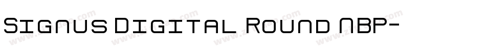 Signus Digital Round NBP字体转换